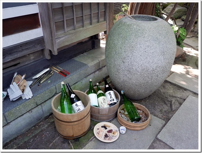 「蔵元の庭で楽しむ炙り物とお燗石遊び」造り酒屋をもっと知る会その146、ゆったり楽しむ素敵な時間2015年8月29日